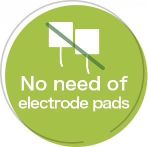 No need of electrode pads